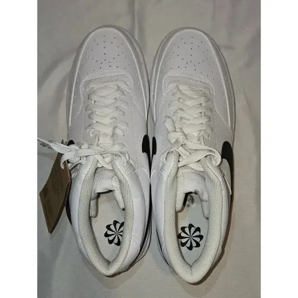 Nike Court Vision Mid Next Nature Black White Men’s Size 12 DN3577-101 Sneakers